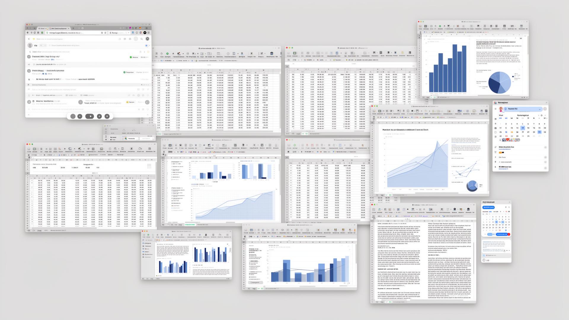 Before YASO — scattered tools, emails and spreadsheets