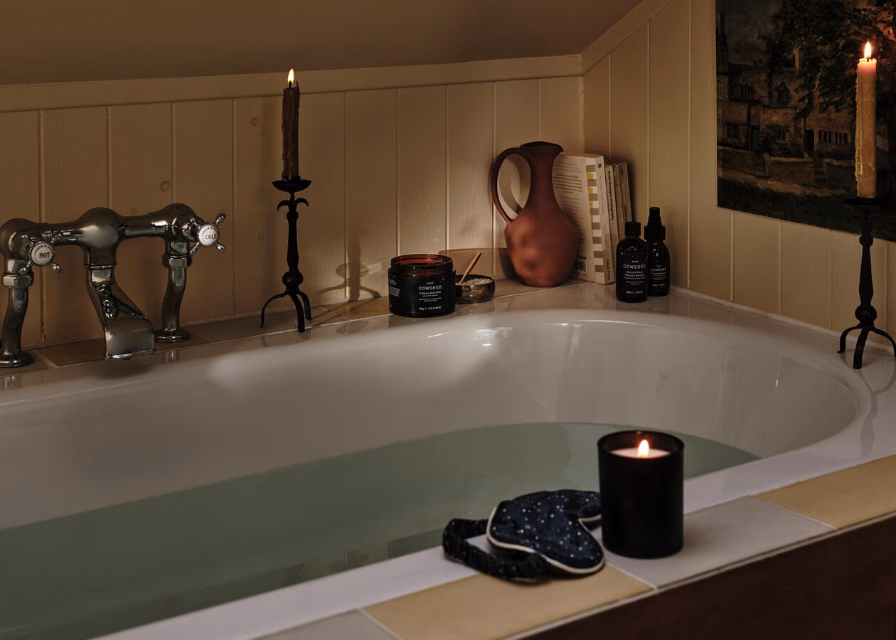 Cowshed lifestyle product range photography.